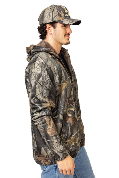 Realtree High Pile Camo Jacket - Realtree Hardwoods