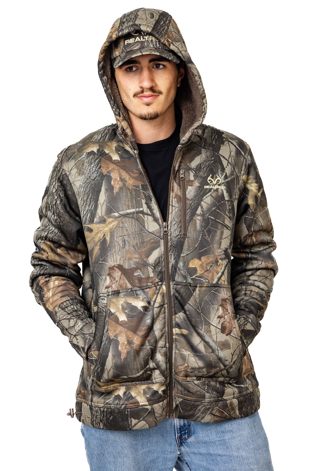 Realtree High Pile Camo Jacket - Realtree Hardwoods