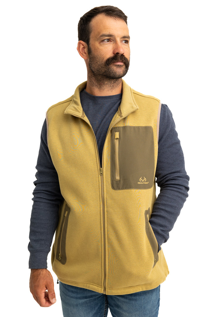 Realtree Tan Fleece Vest - Realtree
