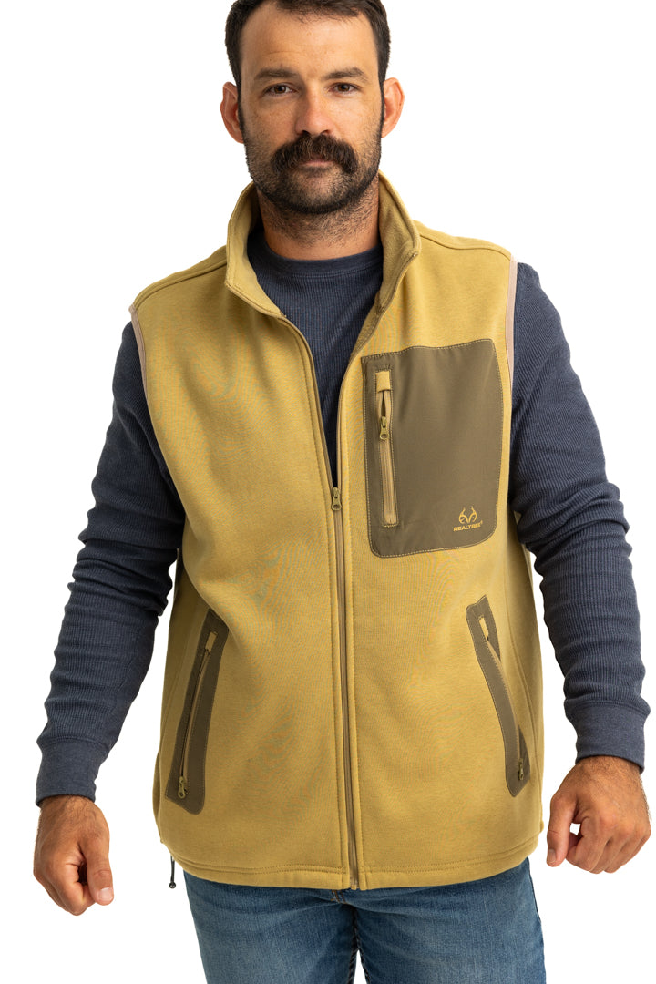 Realtree Tan Fleece Vest - Realtree