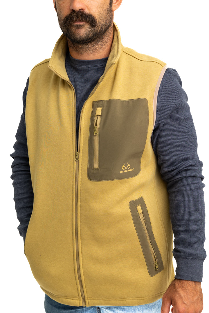 Realtree Tan Fleece Vest - Realtree