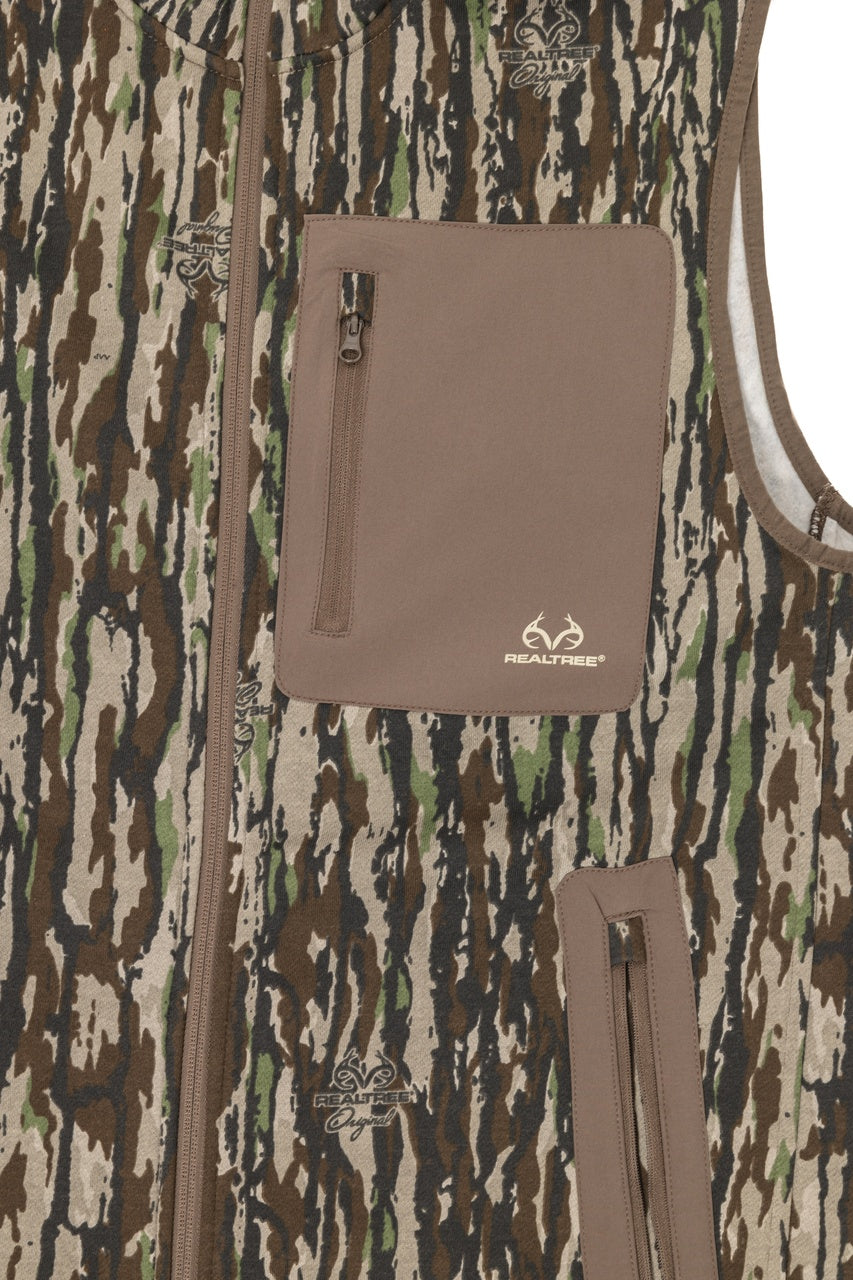 Realtree Fleece Camo Vest - Realtree Original