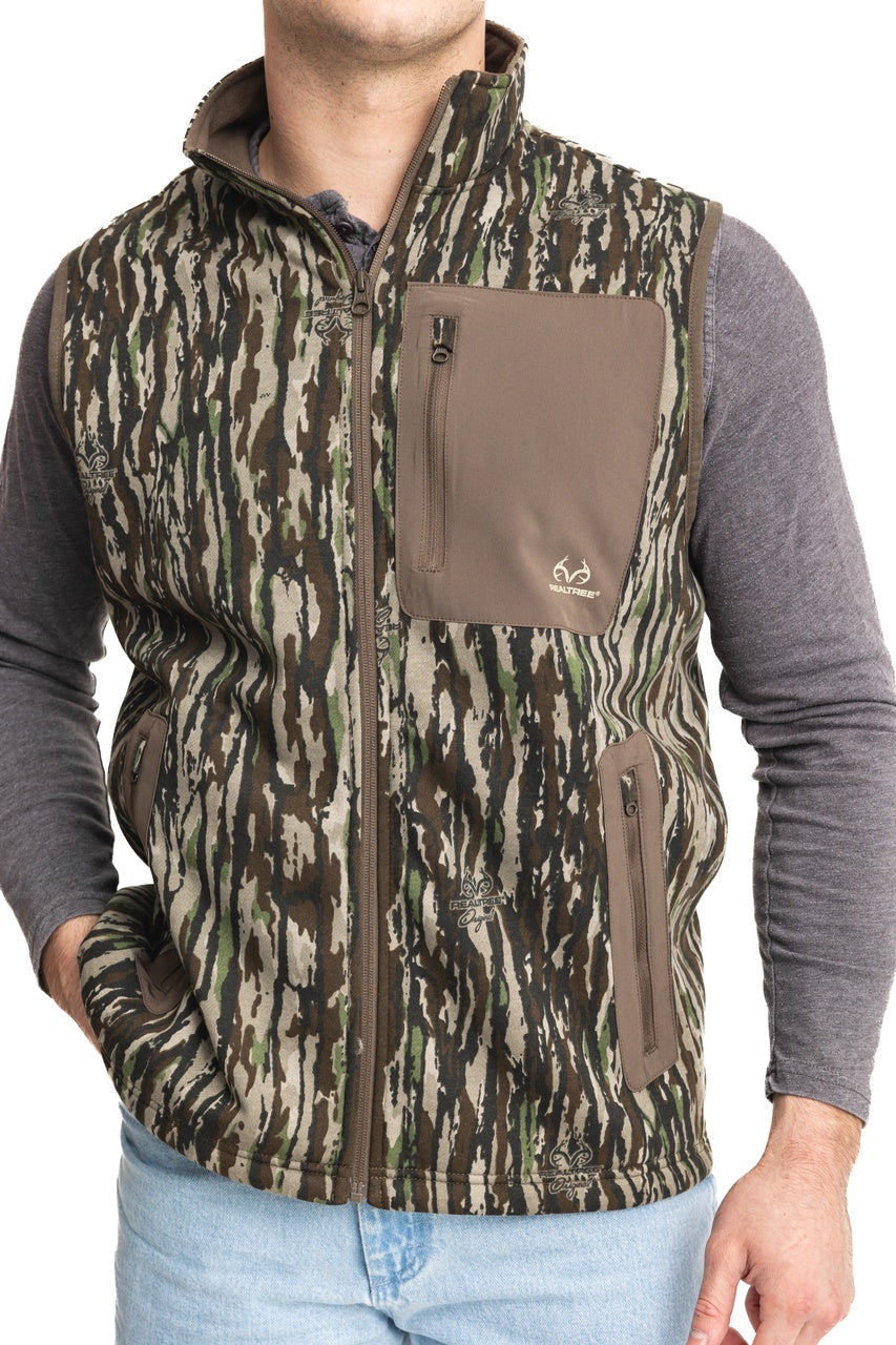 Realtree Fleece Camo Vest - Realtree Original