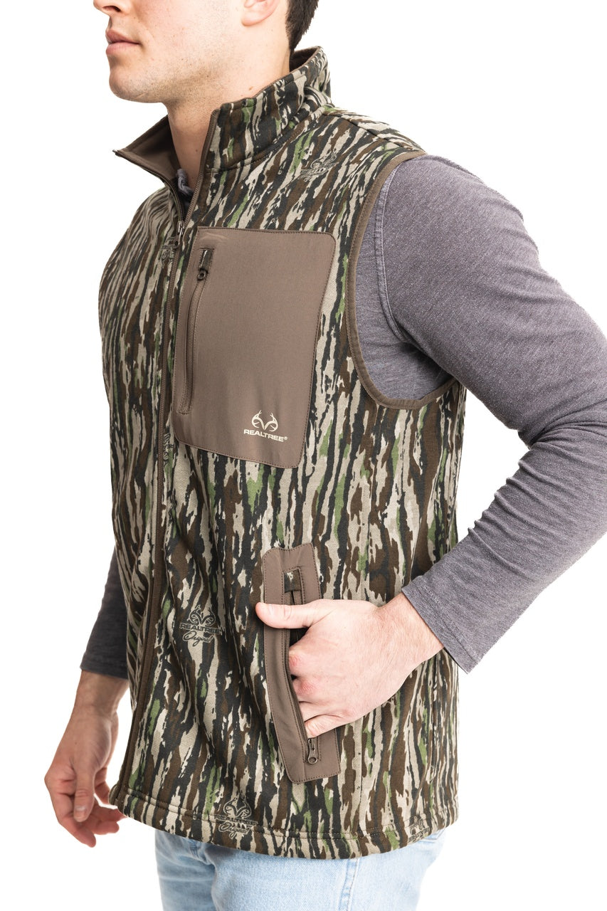 Realtree Fleece Camo Vest - Realtree Original