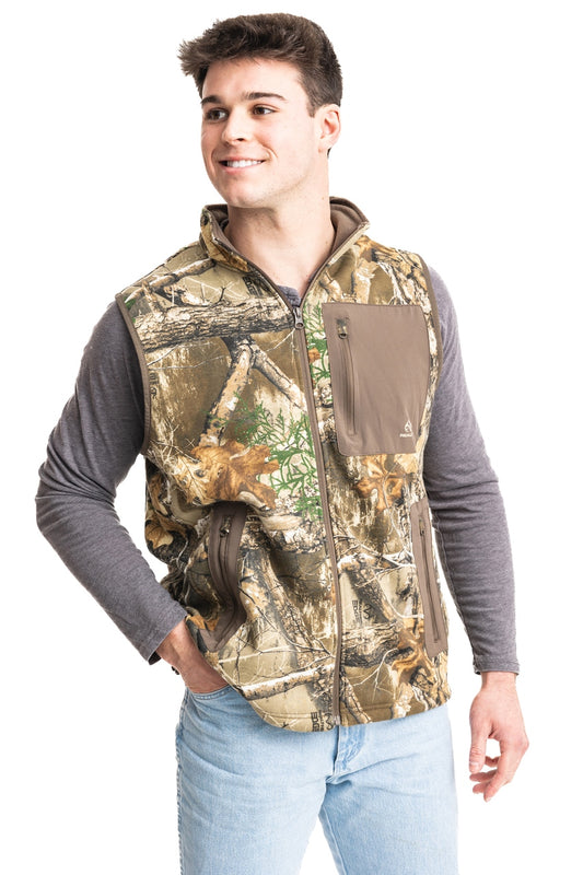 Realtree Fleece Camo Vest - Realtree EDGE