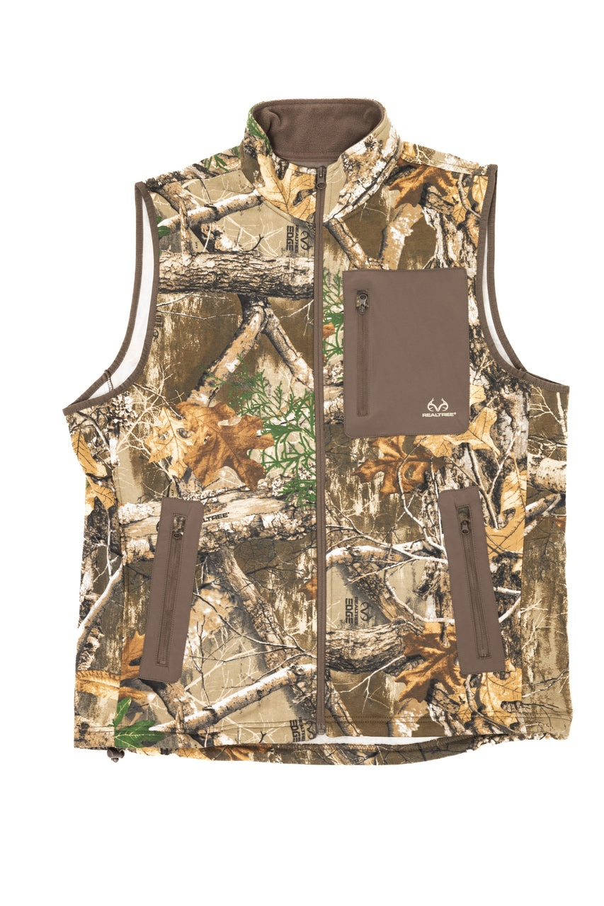 Realtree Fleece Camo Vest - Realtree EDGE