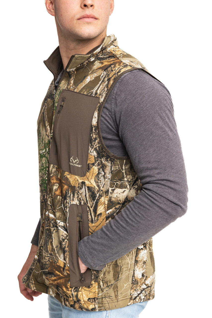 Realtree Fleece Camo Vest - Realtree EDGE