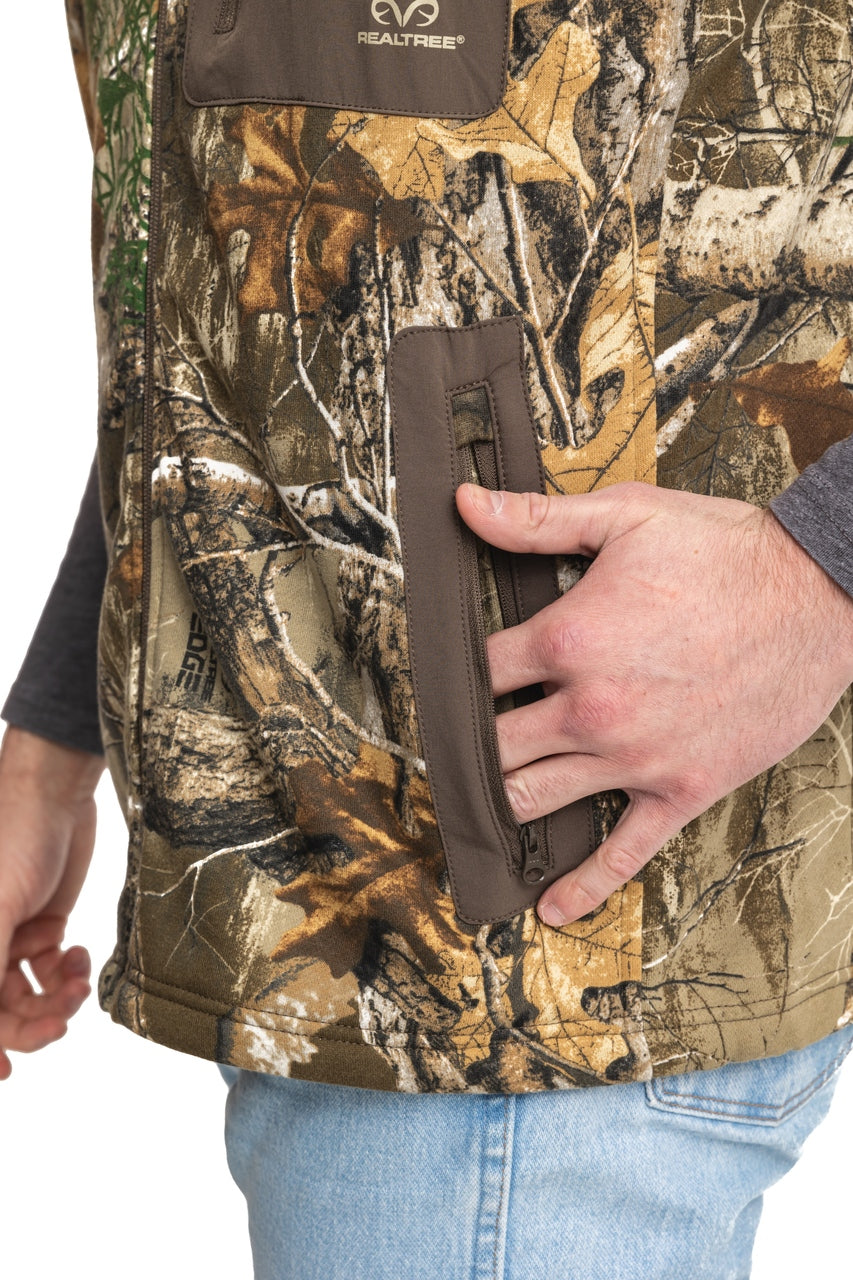 Realtree Fleece Camo Vest - Realtree EDGE