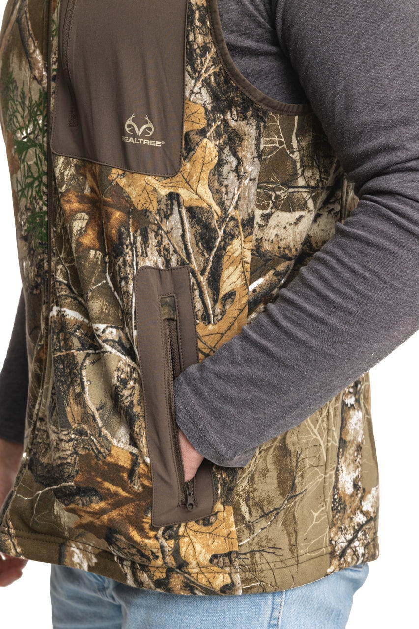 Realtree Fleece Camo Vest - Realtree EDGE