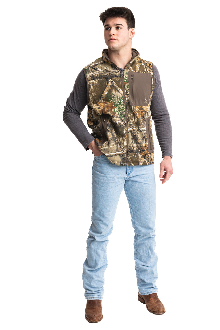 Realtree Fleece Camo Vest - Realtree EDGE