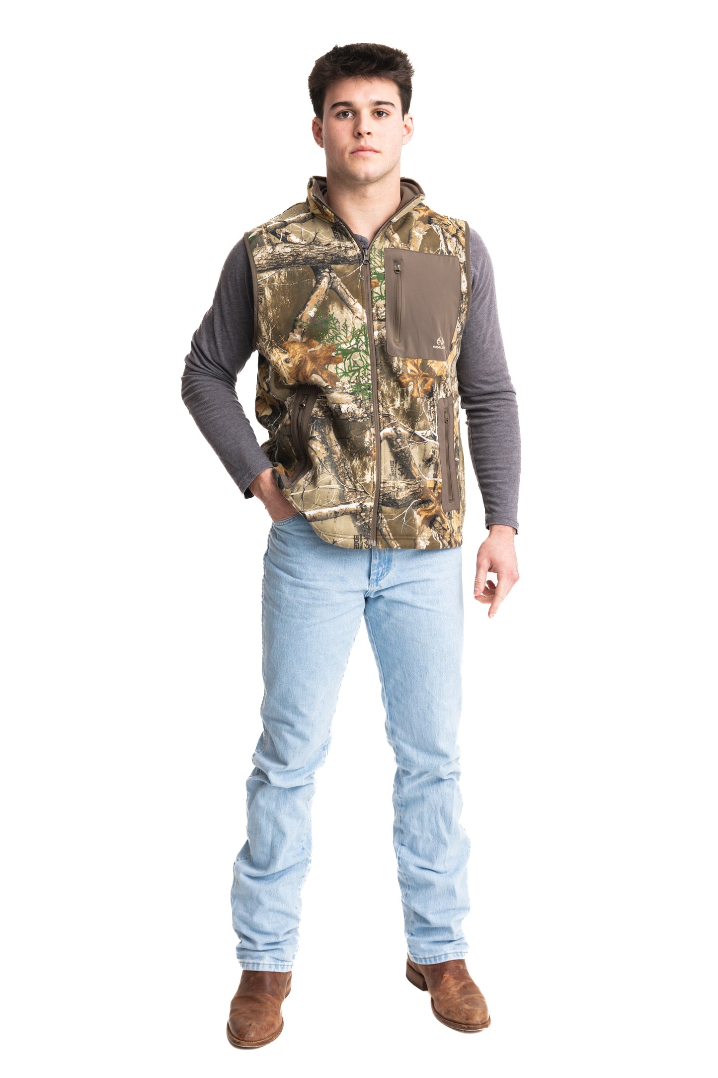 Realtree Fleece Camo Vest - Realtree EDGE