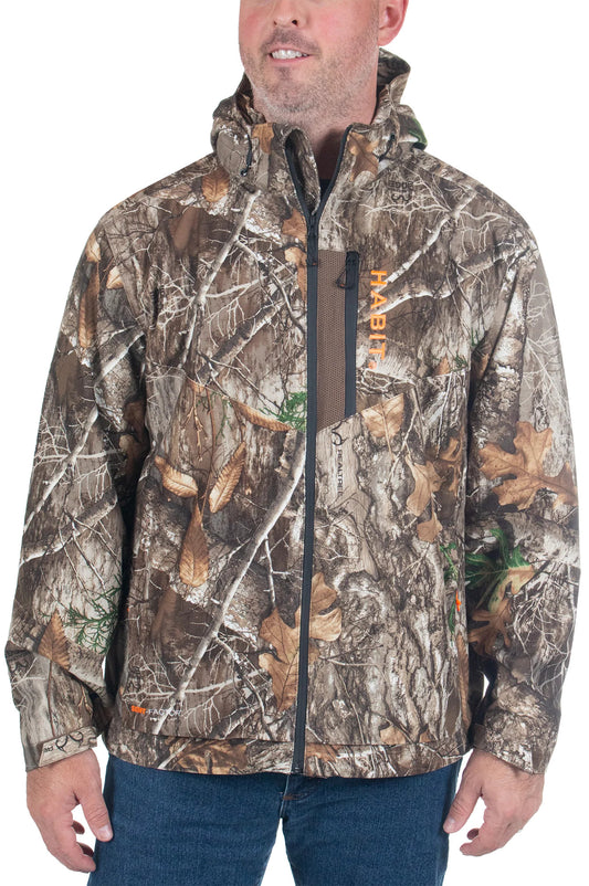 Realtree Habit Ripley Trail Stretch Waterproof Hunting Jacket - Realtree EDGE