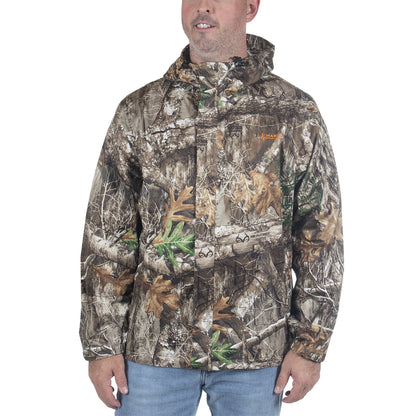Realtree Habit Roaring Springs Packable Rain Waterproof Hunting Jacket - Realtree EDGE