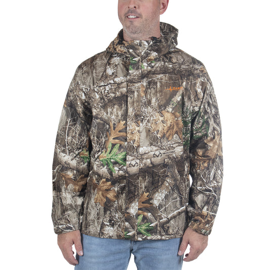 Realtree Habit Roaring Springs Packable Rain Waterproof Hunting Jacket - Realtree EDGE