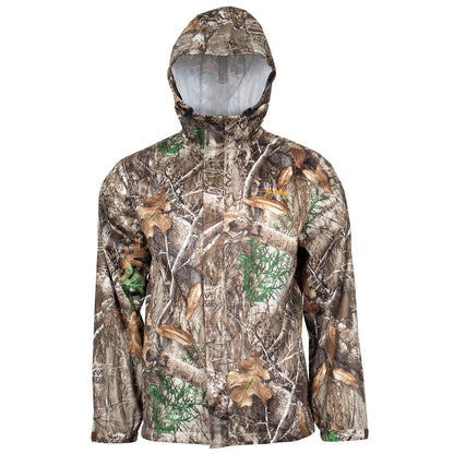 Realtree Habit Roaring Springs Packable Rain Waterproof Hunting Jacket - Realtree EDGE