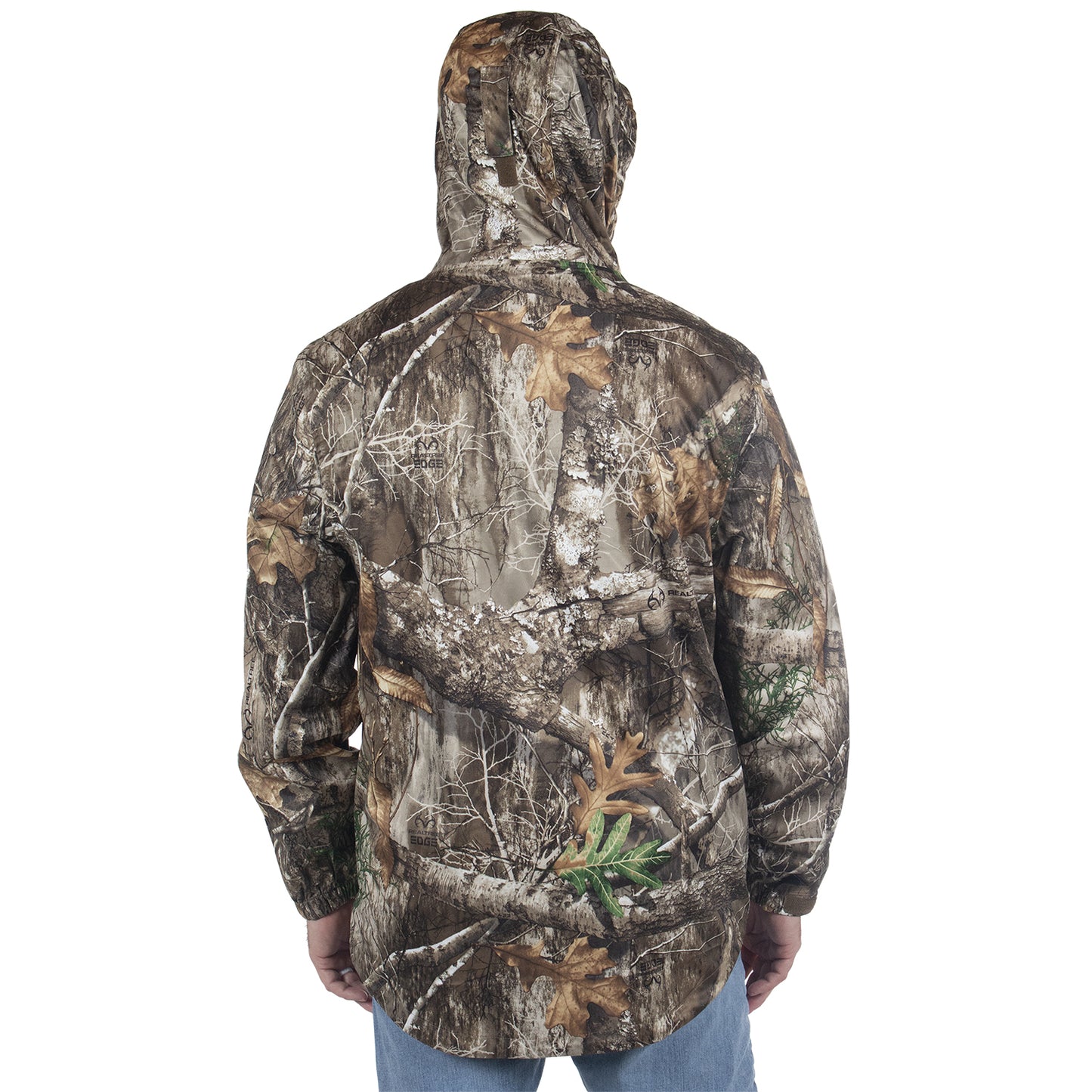 Realtree Habit Roaring Springs Packable Rain Waterproof Hunting Jacket - Realtree EDGE