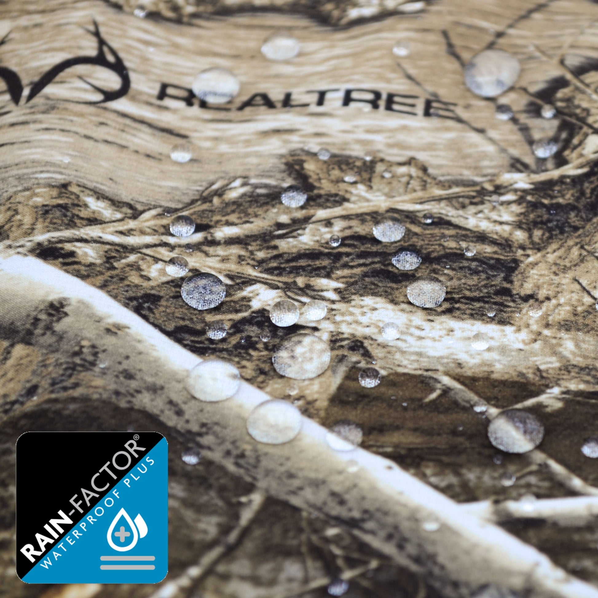 Realtree Habit Roaring Springs Packable Rain Waterproof Hunting Jacket - Realtree EDGE