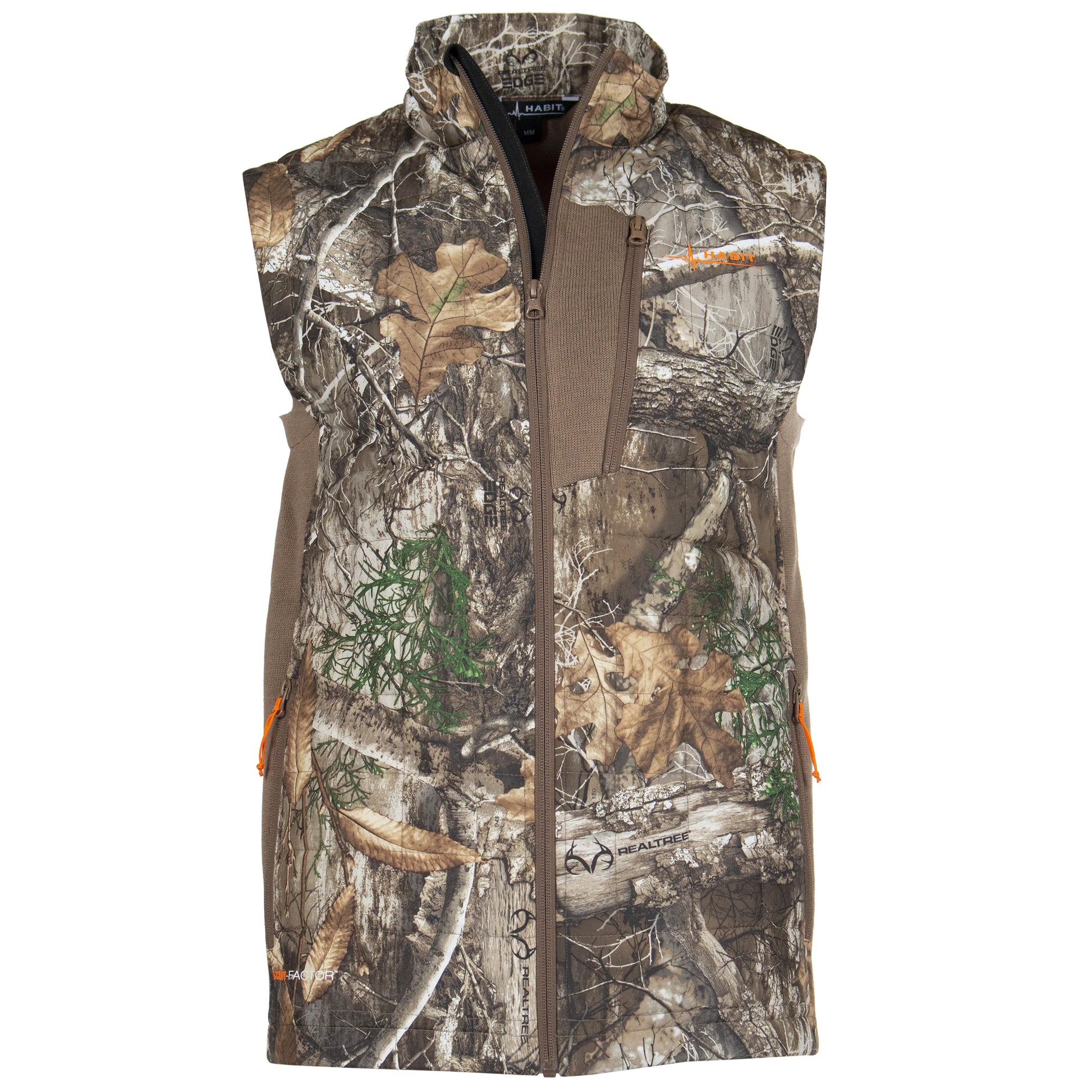 Realtree Habit Red Cedar Lake Hybrid Puffer Camo Vest - Realtree EDGE