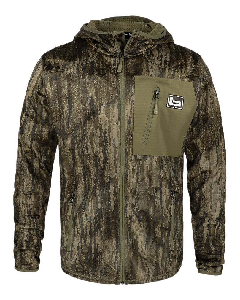 Realtree Banded Hooded Mid Layer Fleece Camo Jacket