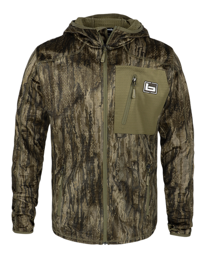 Realtree Banded Hooded Mid Layer Fleece Camo Jacket