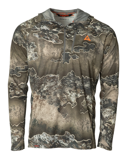 Realtree Thacha 1/4 Zip Lightweight Hooded Hunting Pullover - Realtree EXCAPE