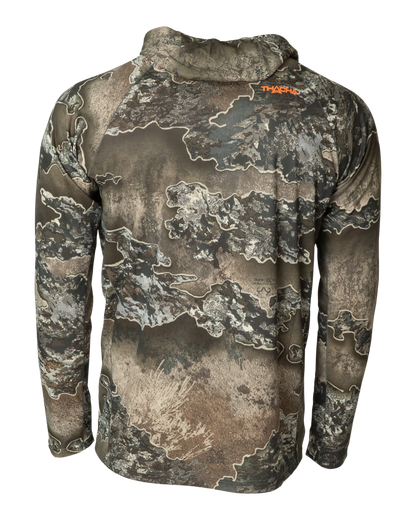 Realtree Thacha 1/4 Zip Lightweight Hooded Hunting Pullover - Realtree EXCAPE
