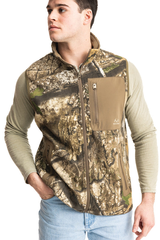 Realtree Fleece Camo Vest - Realtree APX