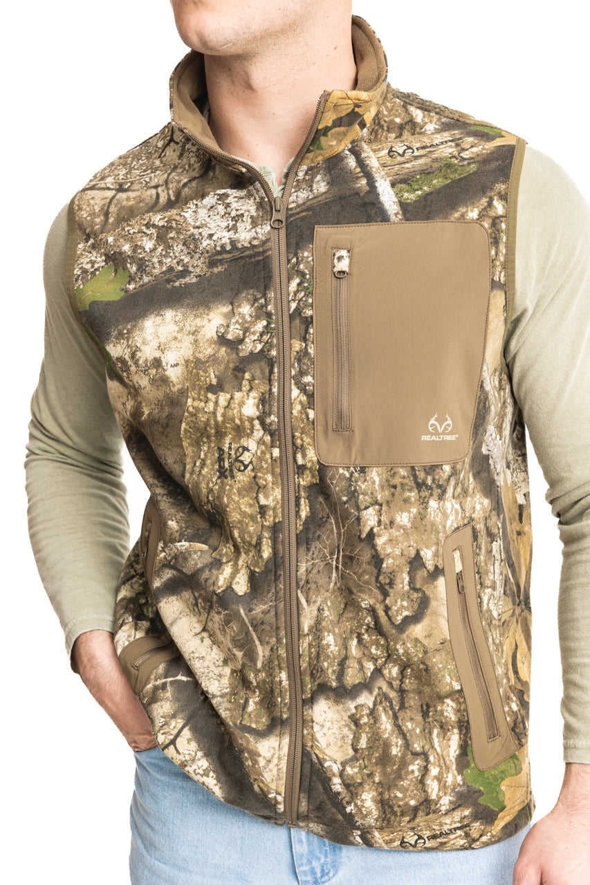 Realtree Fleece Camo Vest - Realtree APX