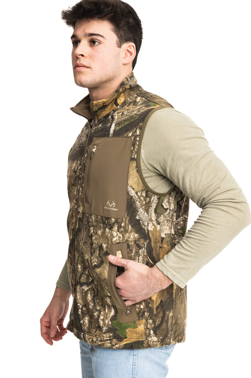 Realtree Fleece Camo Vest - Realtree APX