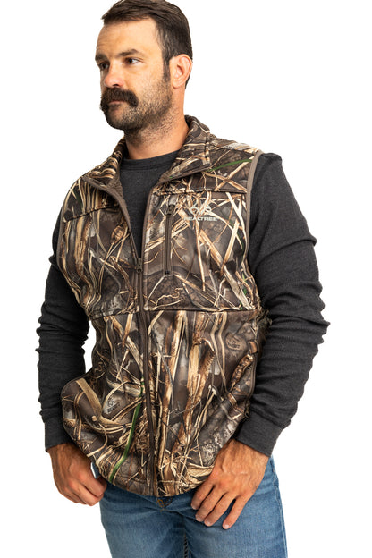 Realtree High Pile Camo Vest - Realtree MAX-7