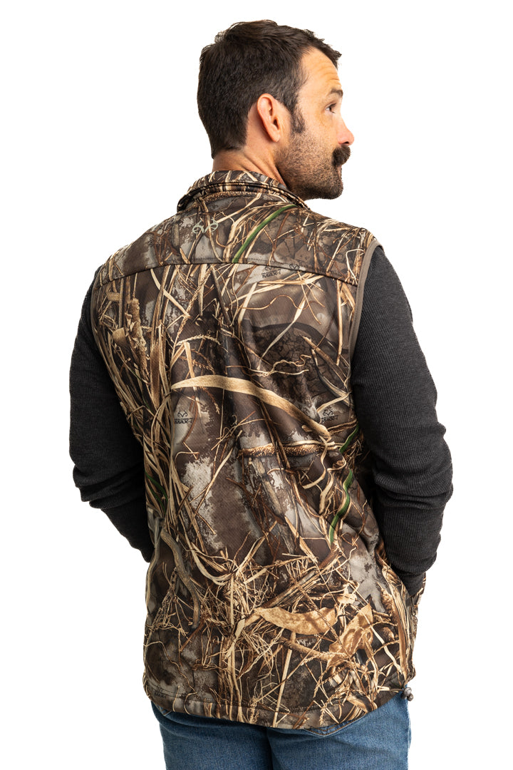 Realtree High Pile Camo Vest - Realtree MAX-7