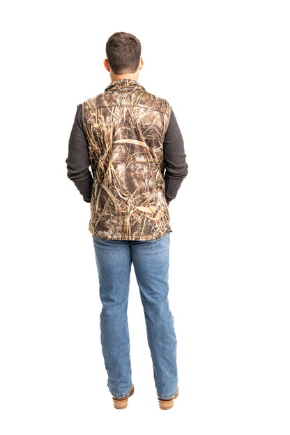 Realtree High Pile Camo Vest - Realtree MAX-7
