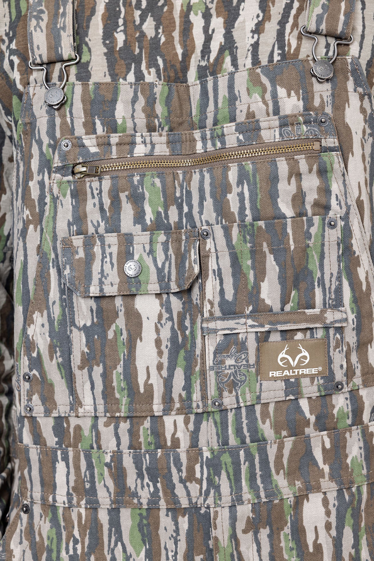Realtree Canvas Cotton Hunting Bib Overall - Realtree Original
