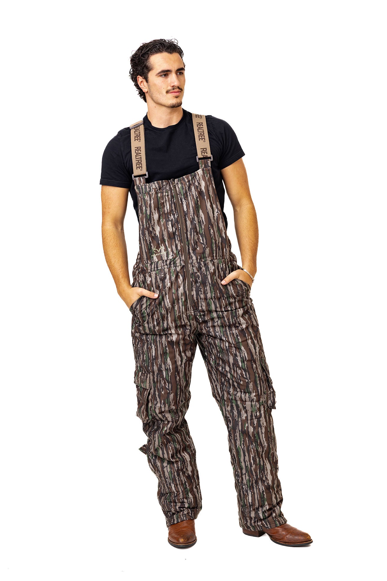 Realtree Big Game Water Resistant Insulated Hunting Bibs - Realtree Original