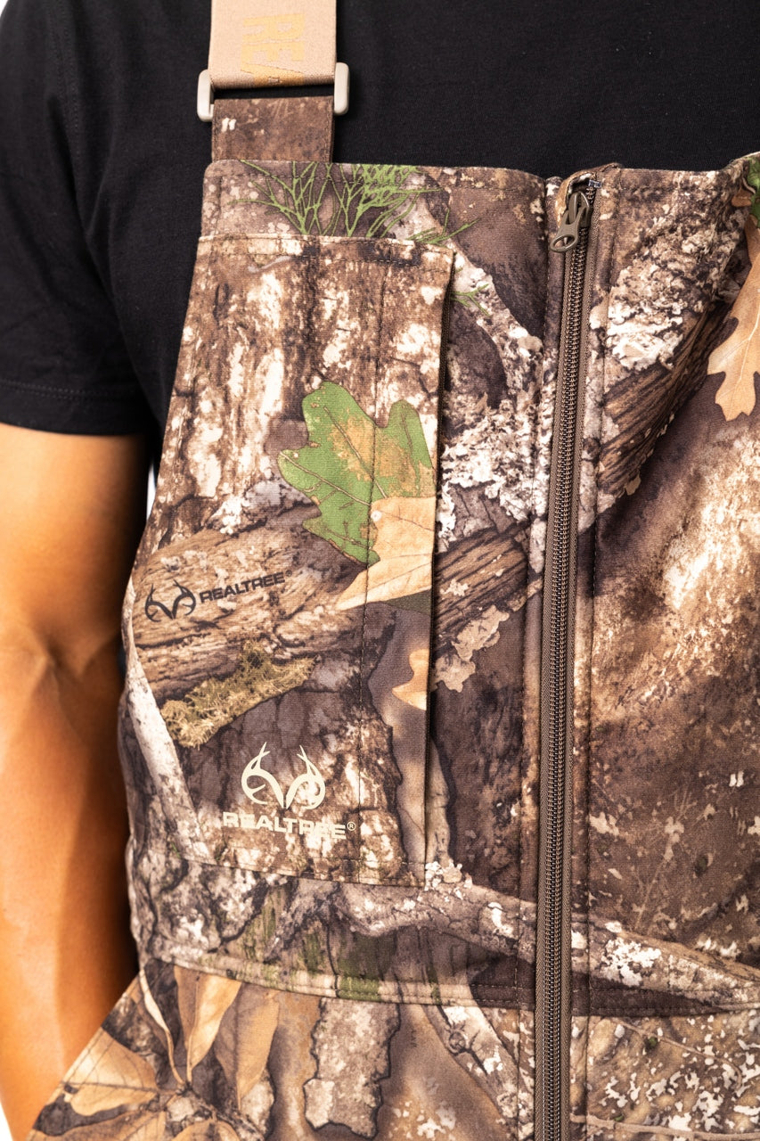 Realtree Big Game Water Resistant Insulated Hunting Bibs - Realtree APX