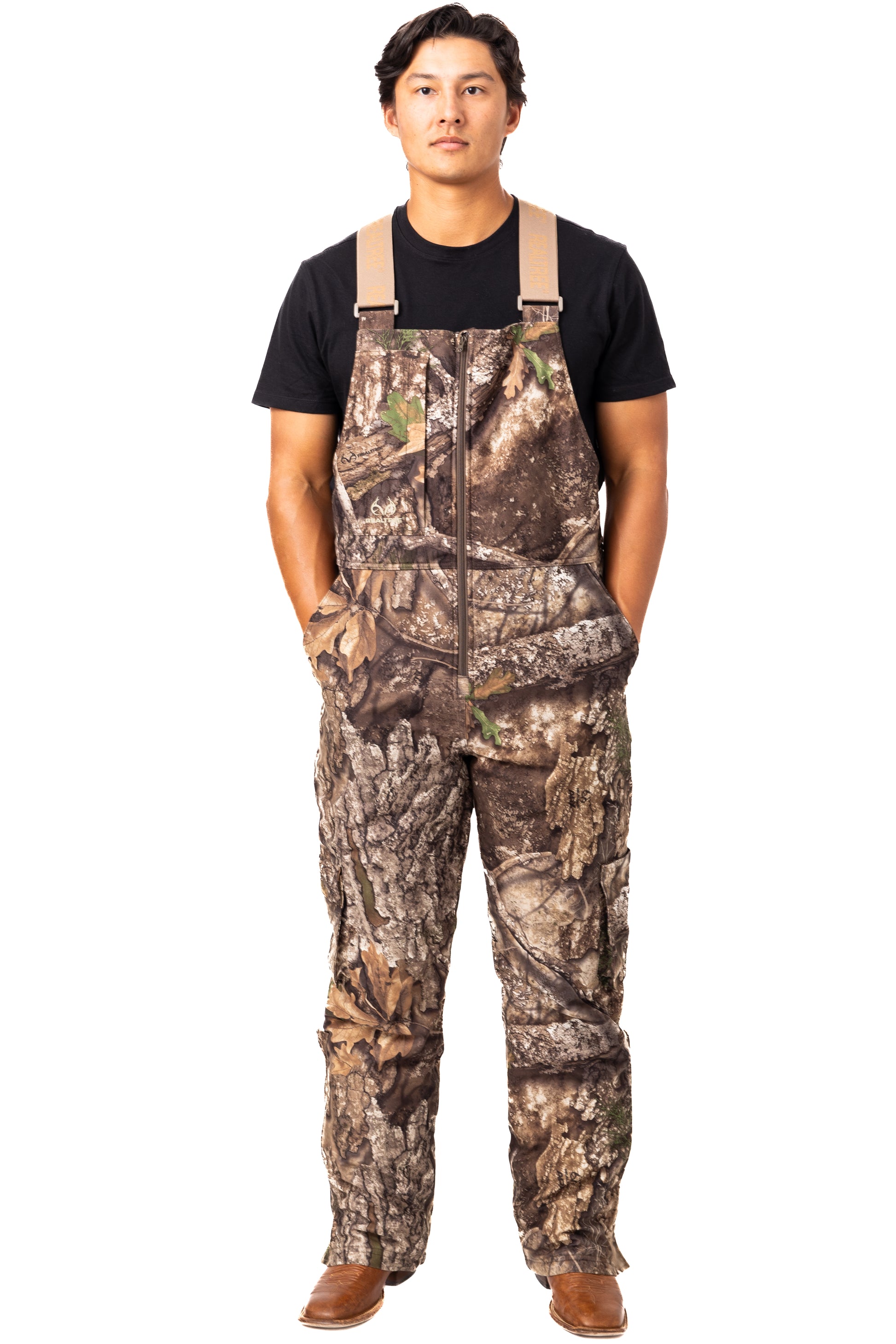 Realtree Big Game Water Resistant Insulated Hunting Bibs - Realtree APX