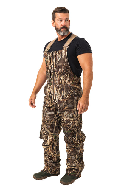 Realtree Waterfowl Water Resistant Insulated Hunting Bibs - Realtree MAX-7