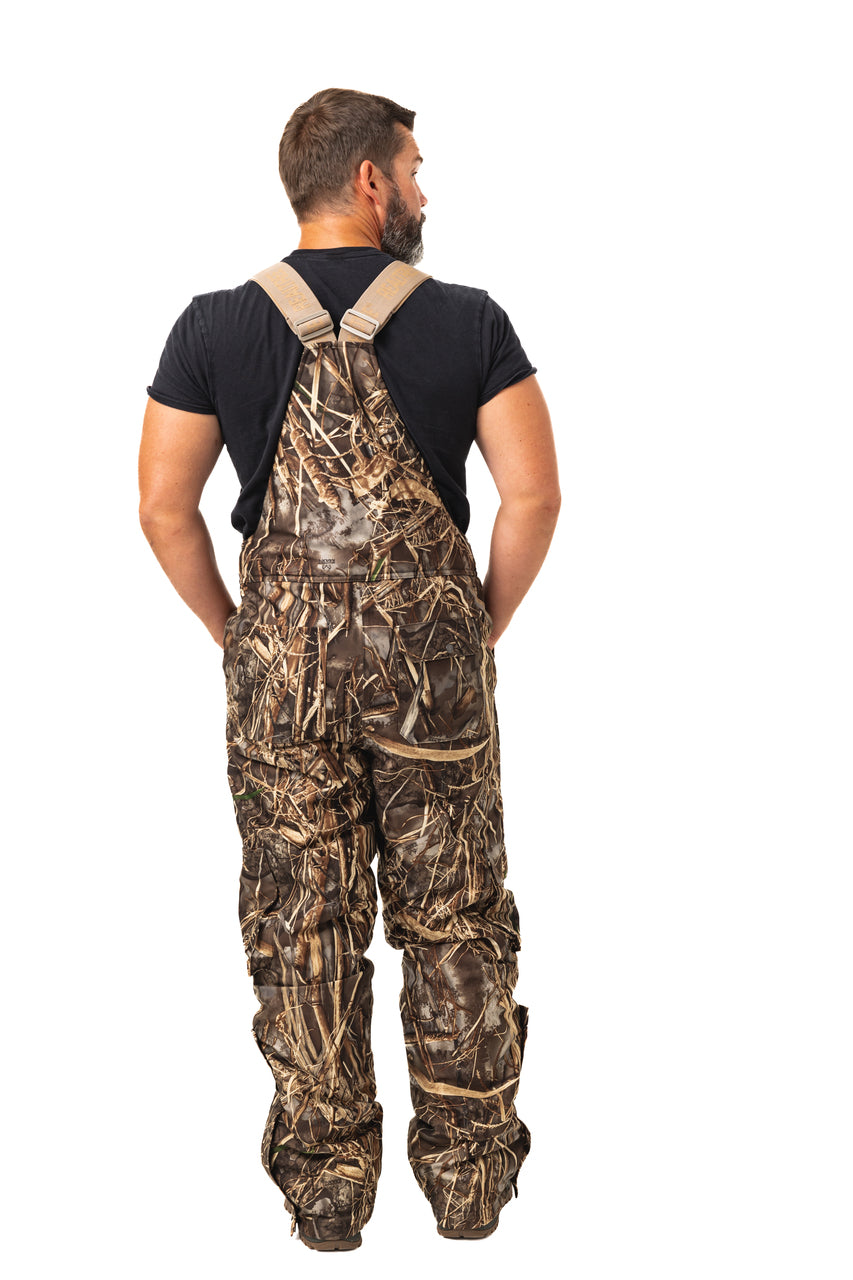 Realtree Waterfowl Water Resistant Insulated Hunting Bibs - Realtree MAX-7