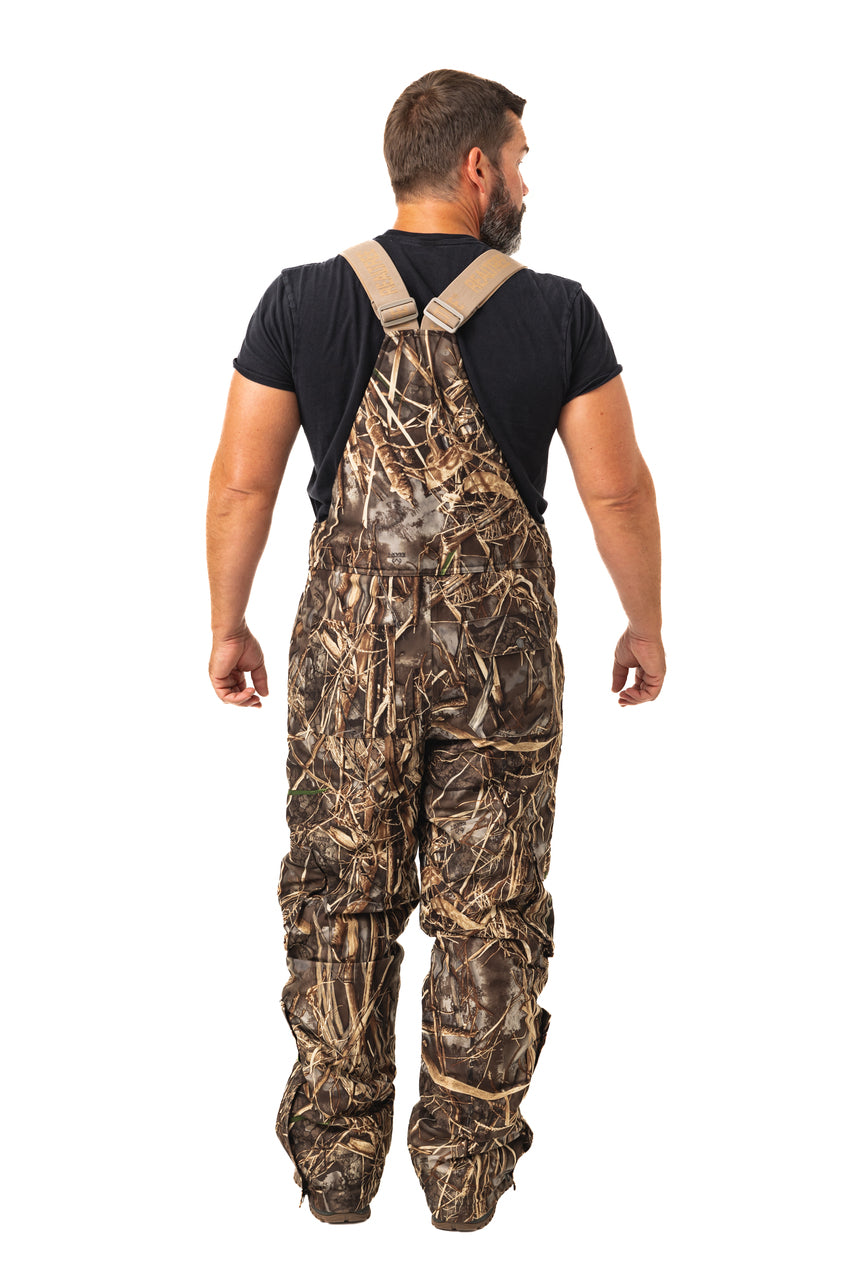 Realtree Waterfowl Water Resistant Insulated Hunting Bibs - Realtree MAX-7