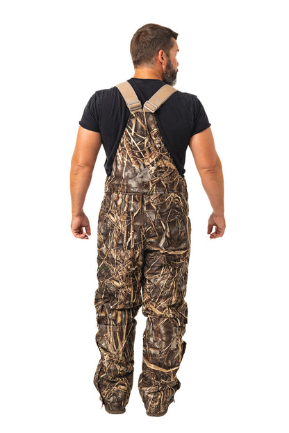 Realtree Waterfowl Water Resistant Insulated Hunting Bibs - Realtree MAX-7
