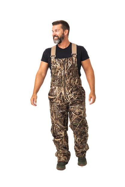 Realtree Waterfowl Water Resistant Insulated Hunting Bibs - Realtree MAX-7