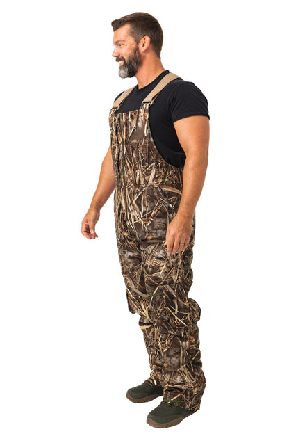 Realtree Waterfowl Water Resistant Insulated Hunting Bibs - Realtree MAX-7