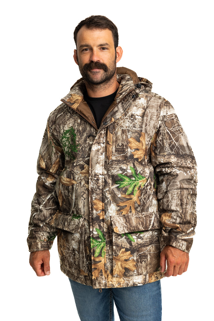 Realtree Pro Staff Insulated Water Resistant  Hunting Parka - Realtree EDGE