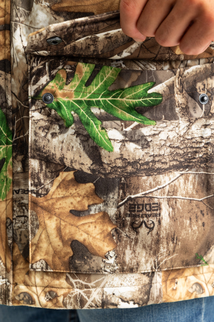 Realtree Pro Staff Insulated Water Resistant  Hunting Parka - Realtree EDGE
