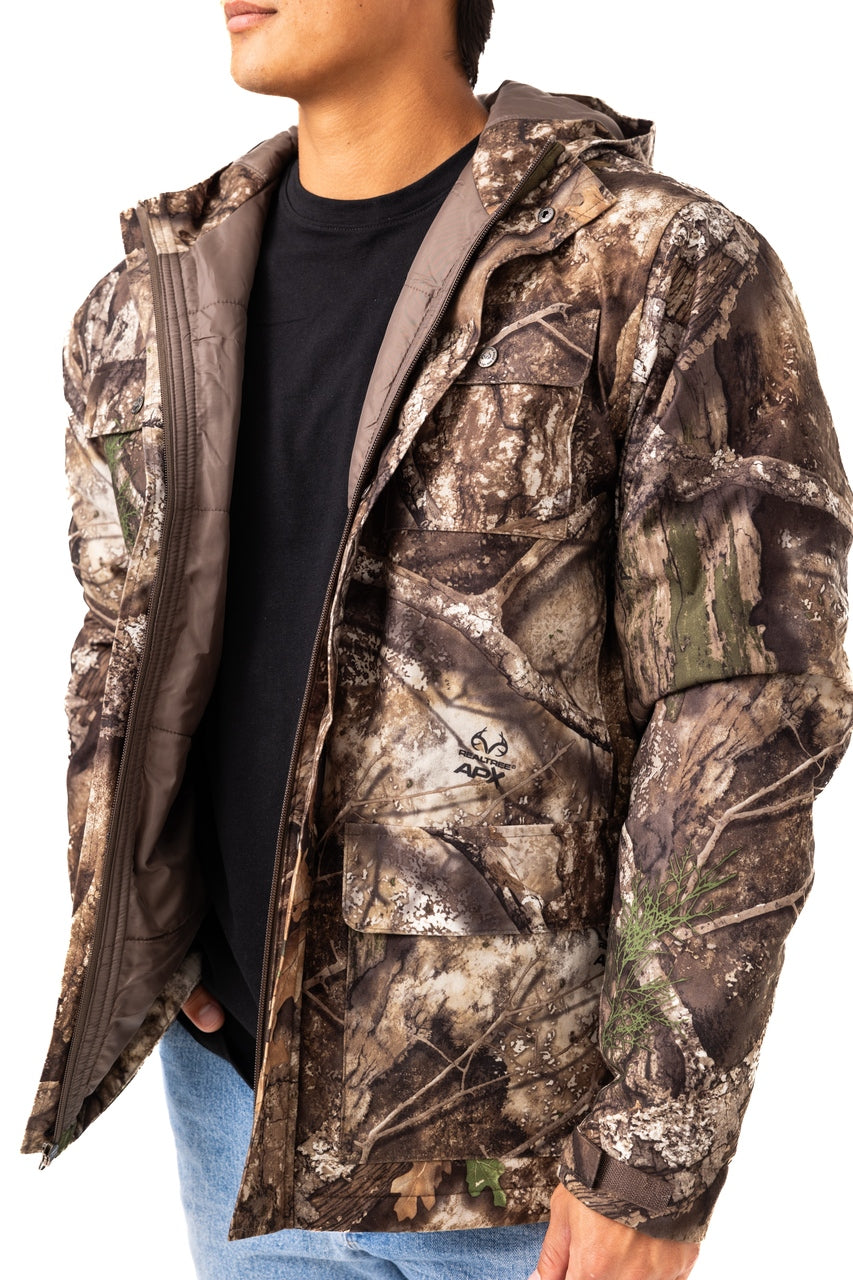 Realtree Big Game Water Resistant Insulated Hunting Parka - Realtree APX