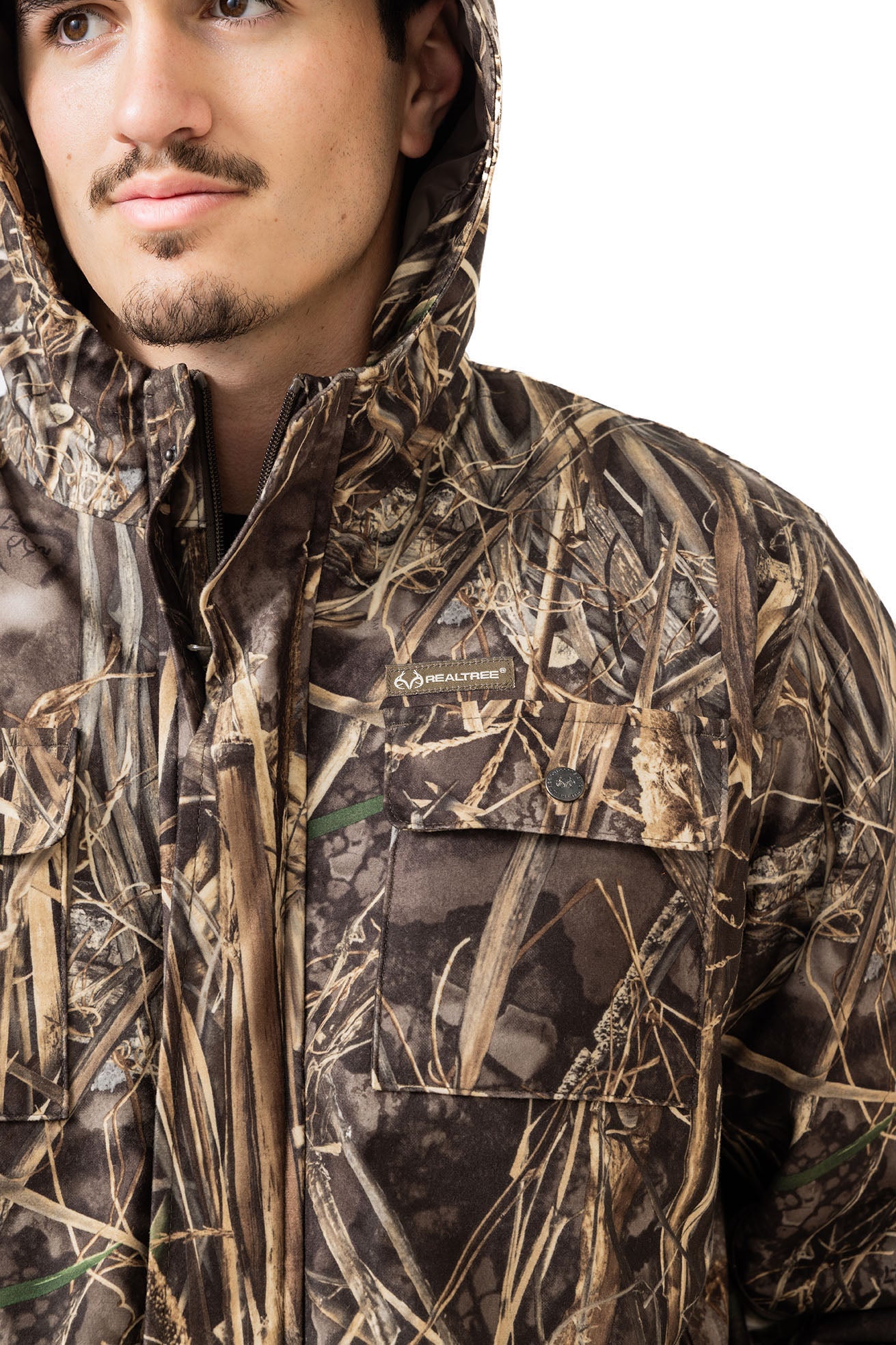 Realtree Waterfowl Water Resistant Insulated Hunting Parka - Realtree MAX-7