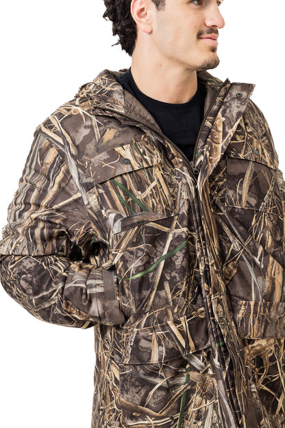 Realtree Waterfowl Water Resistant Insulated Hunting Parka - Realtree MAX-7