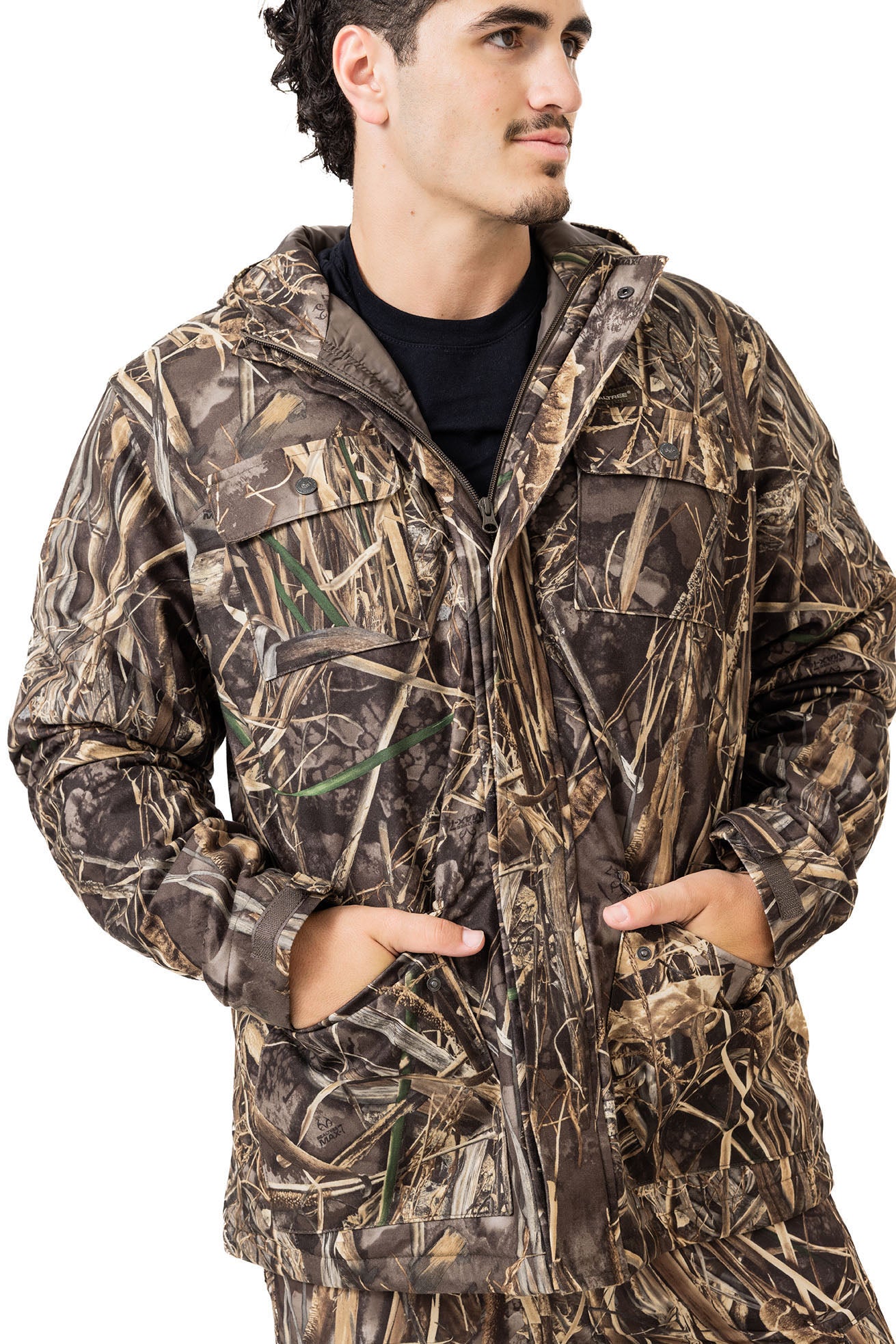 Realtree Waterfowl Water Resistant Insulated Hunting Parka - Realtree MAX-7