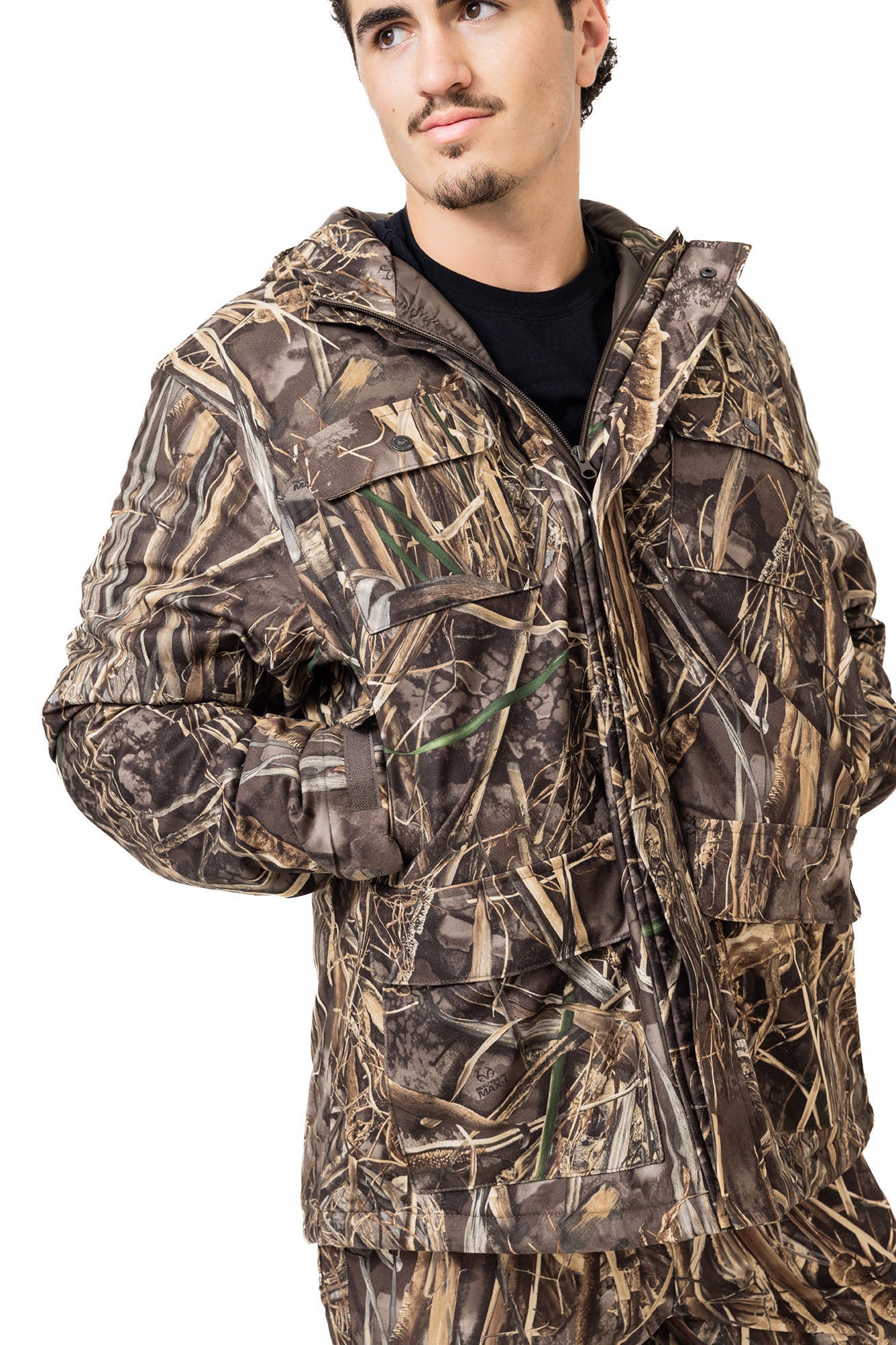 Realtree Waterfowl Water Resistant Insulated Hunting Parka - Realtree MAX-7