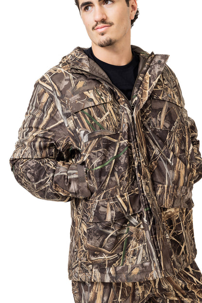 Realtree Waterfowl Water Resistant Insulated Hunting Parka - Realtree MAX-7